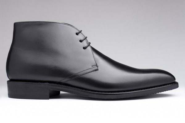 MeLinh-Handmade-Leather-Shoes-Chukka Boots - Black